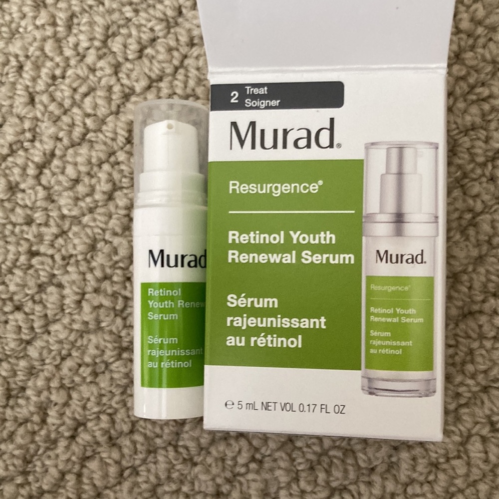 NEW MURAD Retinol Youth Renewal Serum Face Deluxe Sample Size 0.17 fl oz NIB